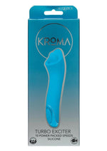 Kroma Turbo Exciter Rechargeable Silicone Mini Massager - Blue
