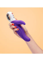 Lady Bi Silicone Vibrator with Clitoral Stimulator