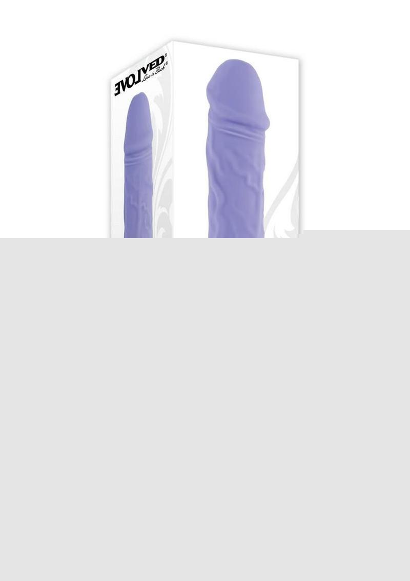 Large Purple Fantasy Rechargeable Silicone Vibrator - Purple