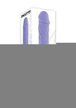 Large Purple Fantasy Rechargeable Silicone Vibrator - Purple