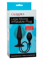 Large Silicone Inflatable Plug - Black - Large