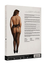 Le Desir Fishnet and Lace Garterbelt Stockings - Black - Queen