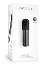 Le Wand Bullet Rechargeable Vibrator with Textured Silicone Sleeve and Ring