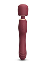 Le Wand Flat Top Fusion G Rechargeable Silicone Vibrator - Ruby - Red