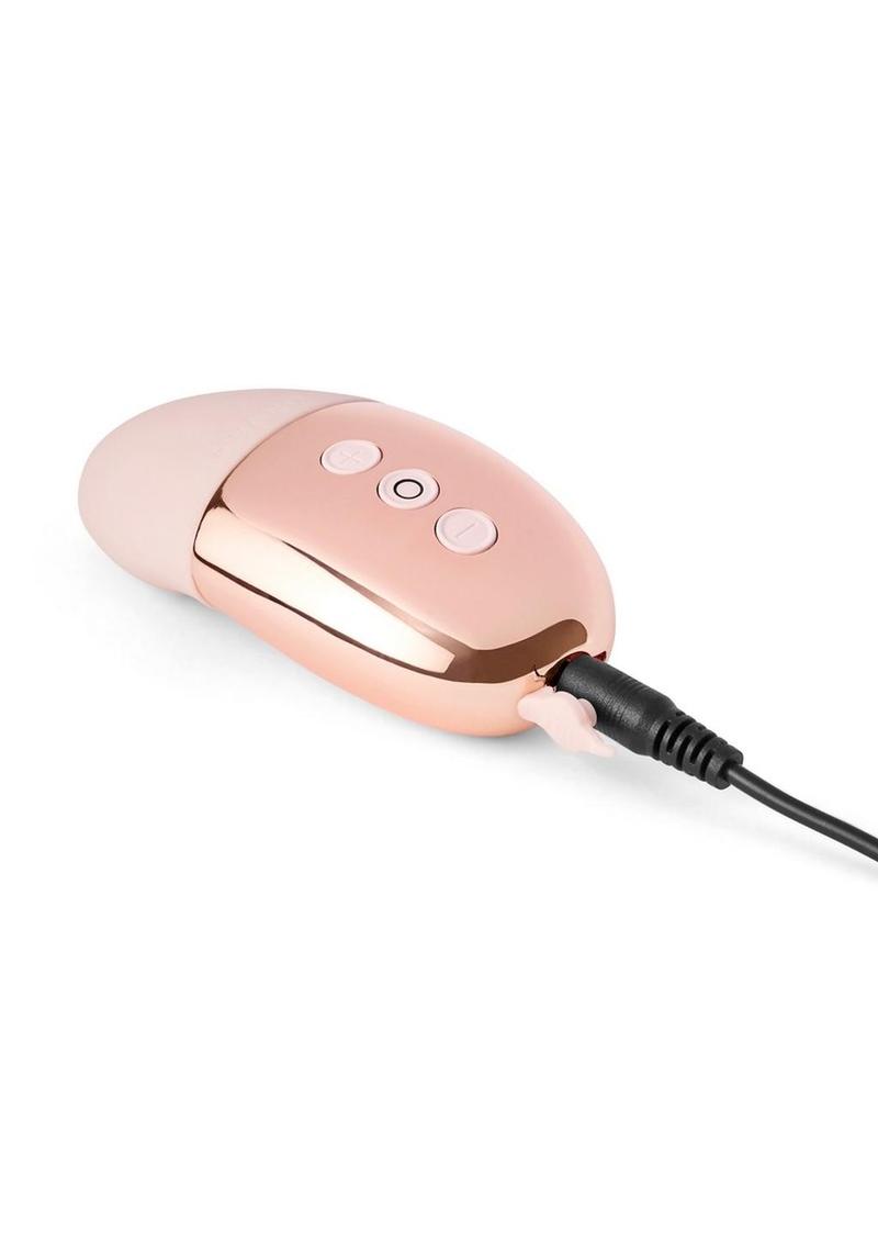 Le Wand Point Rechargeable Silicone Contoured Mini Vibrator - Rose Goild