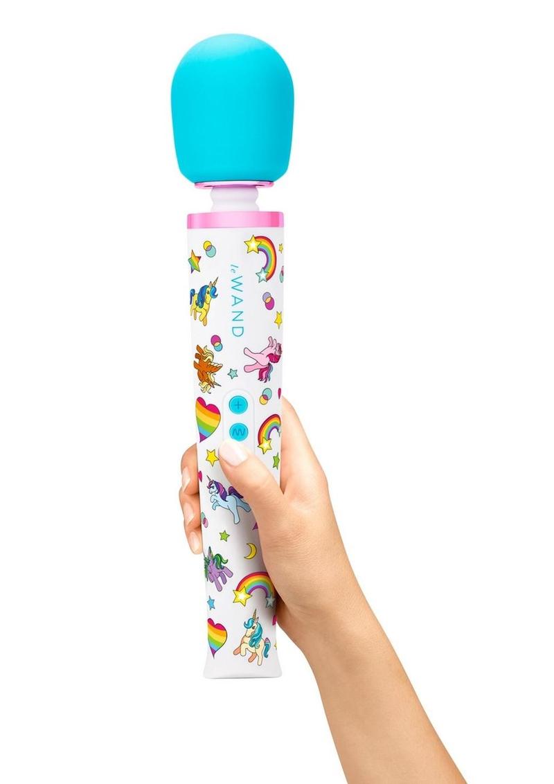 Le Wand Unicorn Wand Recharageable Silicone Vibrator Special Edition - Multicolor