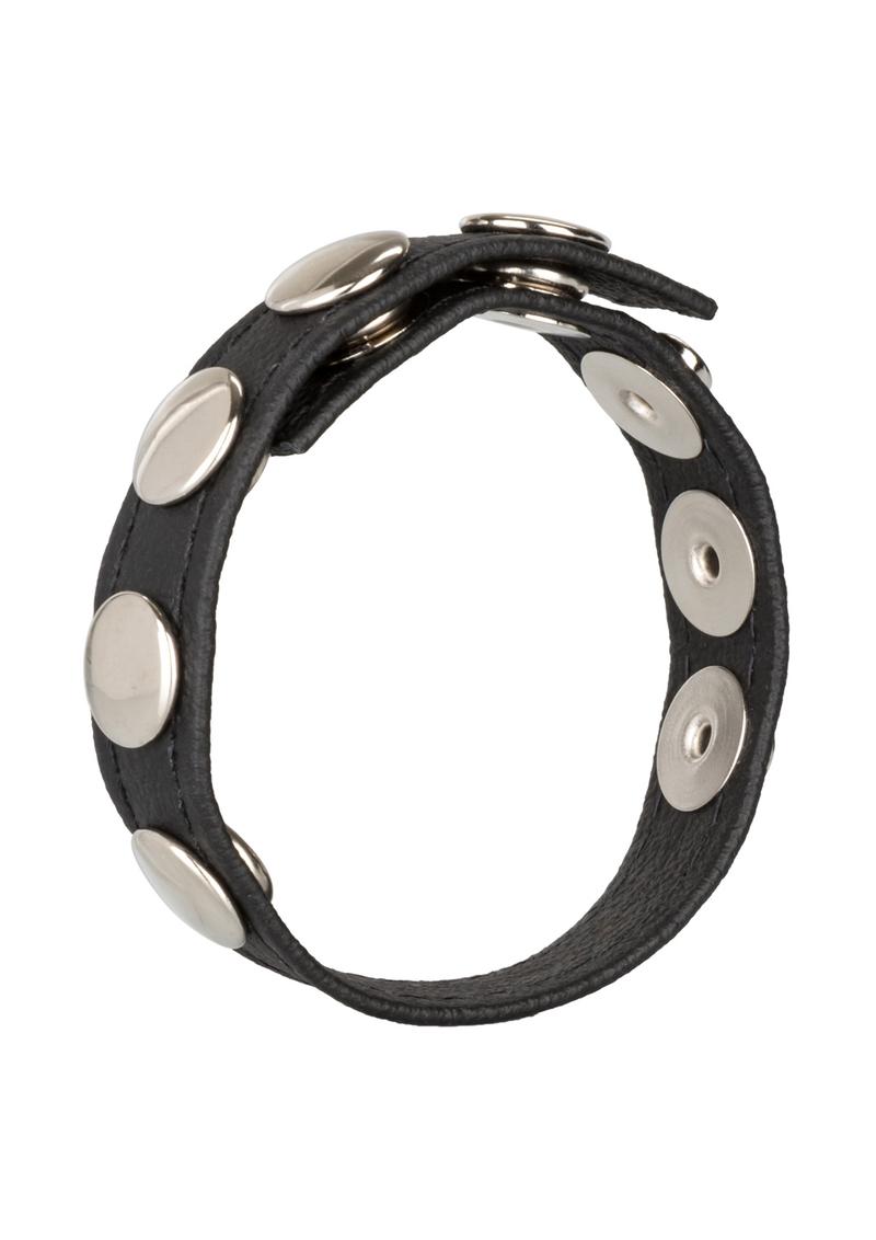 Leather Multi-Snap Cock Ring