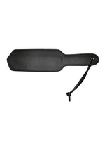 Leather Paddle with Gold Accessories - Black/Gold