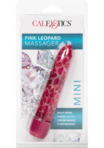 Leopard Waterproof Mini Massager - Pink - 4.5in