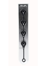 Levelz Waterdrop Silicone Anal Balls - Black - XXLarge - 60mm