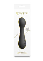 Love Notes Oh Darling Rechargeable Silicone Flexible Vibrating Wand - Black