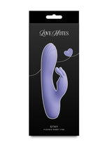 Love Notes Stay Rechargeable Silicone Petite Rabbit Vibrator - Lavender