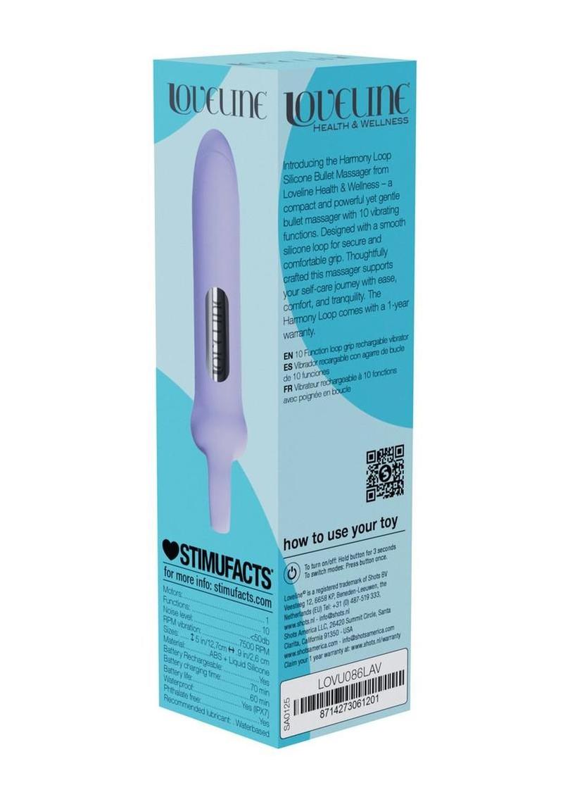 Loveline Harmony Loop Grip 10 Function Rechargeable Silicone Vibrator