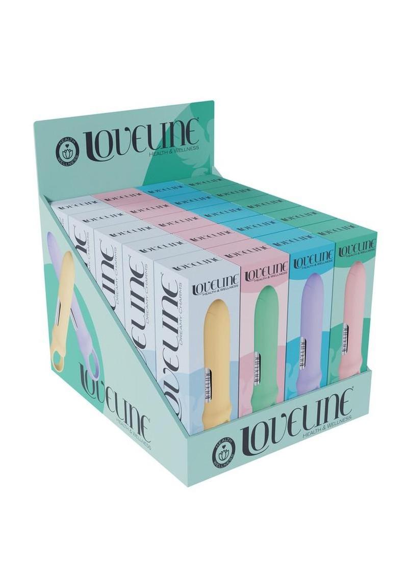 Loveline Harmony Loop Grip Vibe Ergonomic 10 Function Silicone Bullet Massager - Green/Lavender/Pink