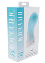 Loveline Mist 10 Function Rechargeable Silicone Finger Vibrator - Blue