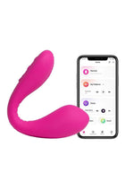 Lovense Dolce Silicone Rechargeable Dual Vibrator - Pink