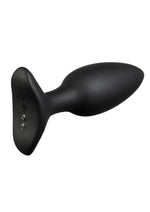 Lovense Hush 2 Rechargeable App Compatible Silicone Vibrating Anal Plug - Black - 1.75in