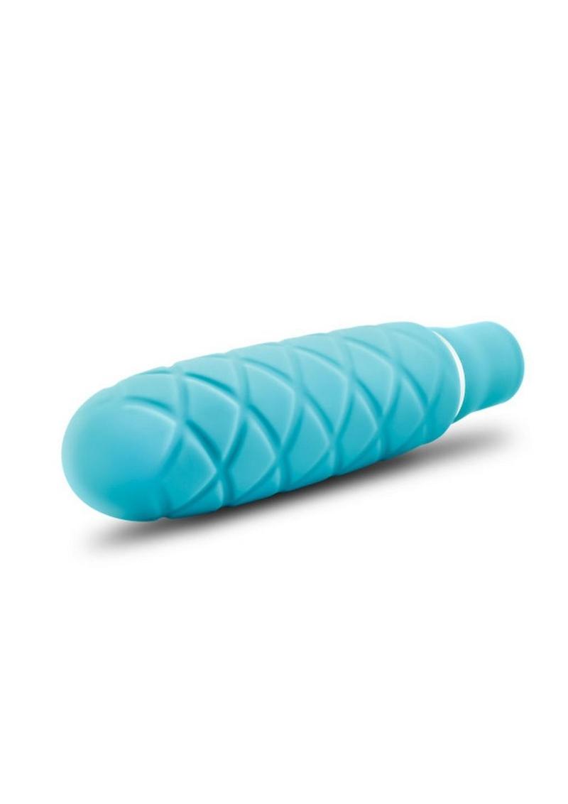 Luxe Cozi Siliconemini Vibrator - Aqua/Blue