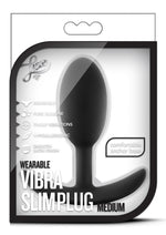 Luxe Wearable Vibra Slim Plug Silicone Butt Plug