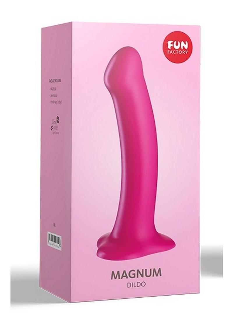 Magnum Silicone Dildo with Suction Cup Base - Blackberry