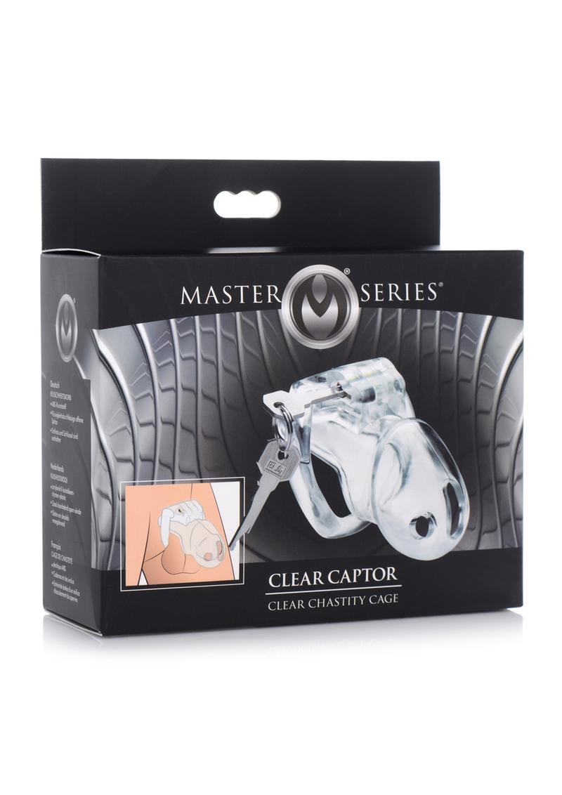 Master Series Clear Captor Chastity Cage with Keys