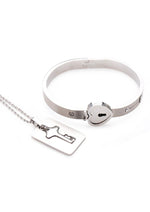 Master Series Cuffed Locking Bracelet and Key Necklace