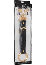 Master Series Penitentiary Nipple Clamps and Cock Ring - Black - Set