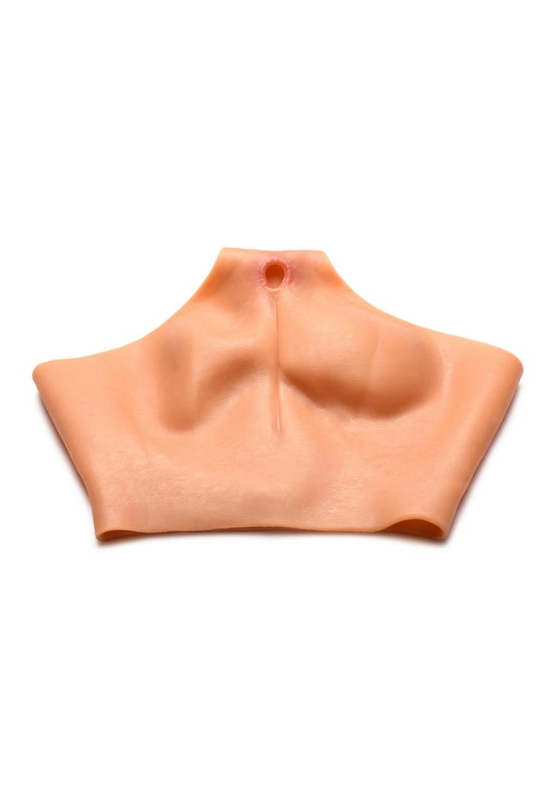 Master Series Pussy Panties Silicone Wearable Vagina/Ass Panties - Vanilla - Small