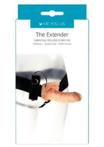 ME YOU US The Extender Hollow Vibrating Strap-On - Vanilla