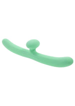 Meet Me Halfway Rechargeable Silicone Dual Vibrator - Green