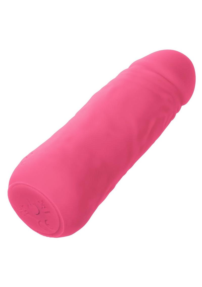 Mini Vibrating Studs Rechargeable Silicone Vibrator - Pink