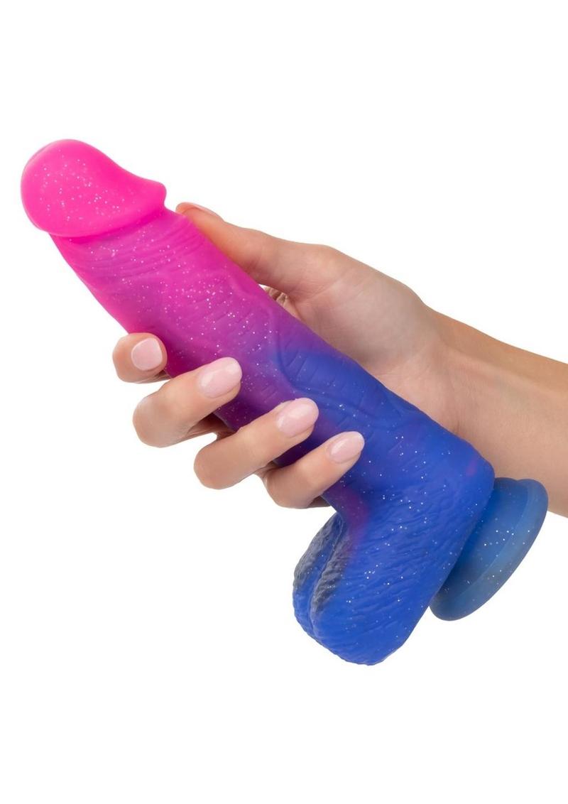 Naughty Bits Ombre Hombre XL Rechargeable Silicone Vibrating Dildo