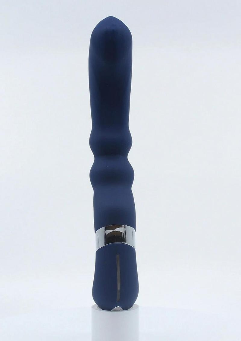 Nu Sensuelle Homme Pro-S Rechargeable Silicone Prostate Massager - Blue/Navy Blue