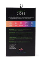 Nu Sensuelle Joie Rechargeable Silicone Bullet - Purple