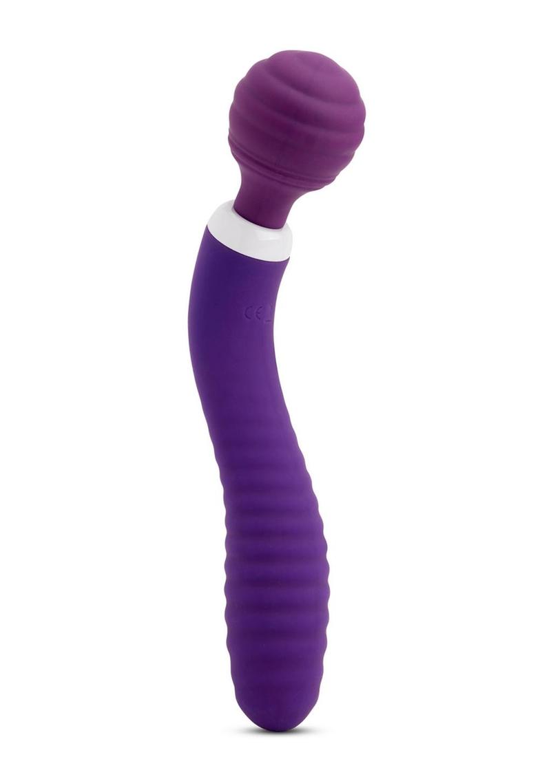 Nu Sensuelle Lolly Nubii Flexible Rechargeable Silicone Wand - Purple/White