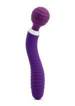 Nu Sensuelle Lolly Nubii Flexible Rechargeable Silicone Wand - Purple/White