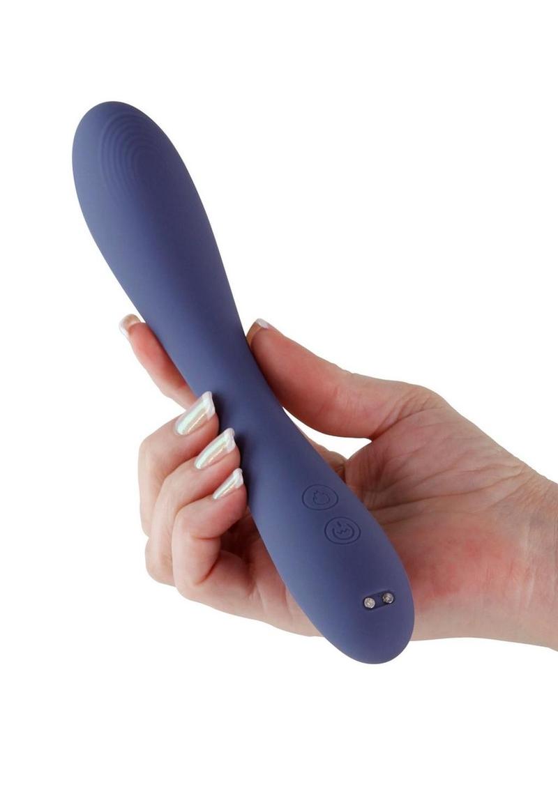 Obsessions Rhett Rechargeable Silicone Vibrator - Blue/Navy