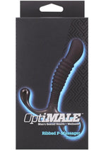Optimale Ribbed Silicone Prostate Massager - Black