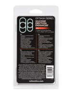 Optimum Series Silicone Erection Enhancer Cock Ring - White - Set