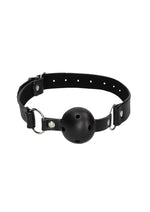 Ouch! Breathable Ball Gag with Bonded Leather Straps
