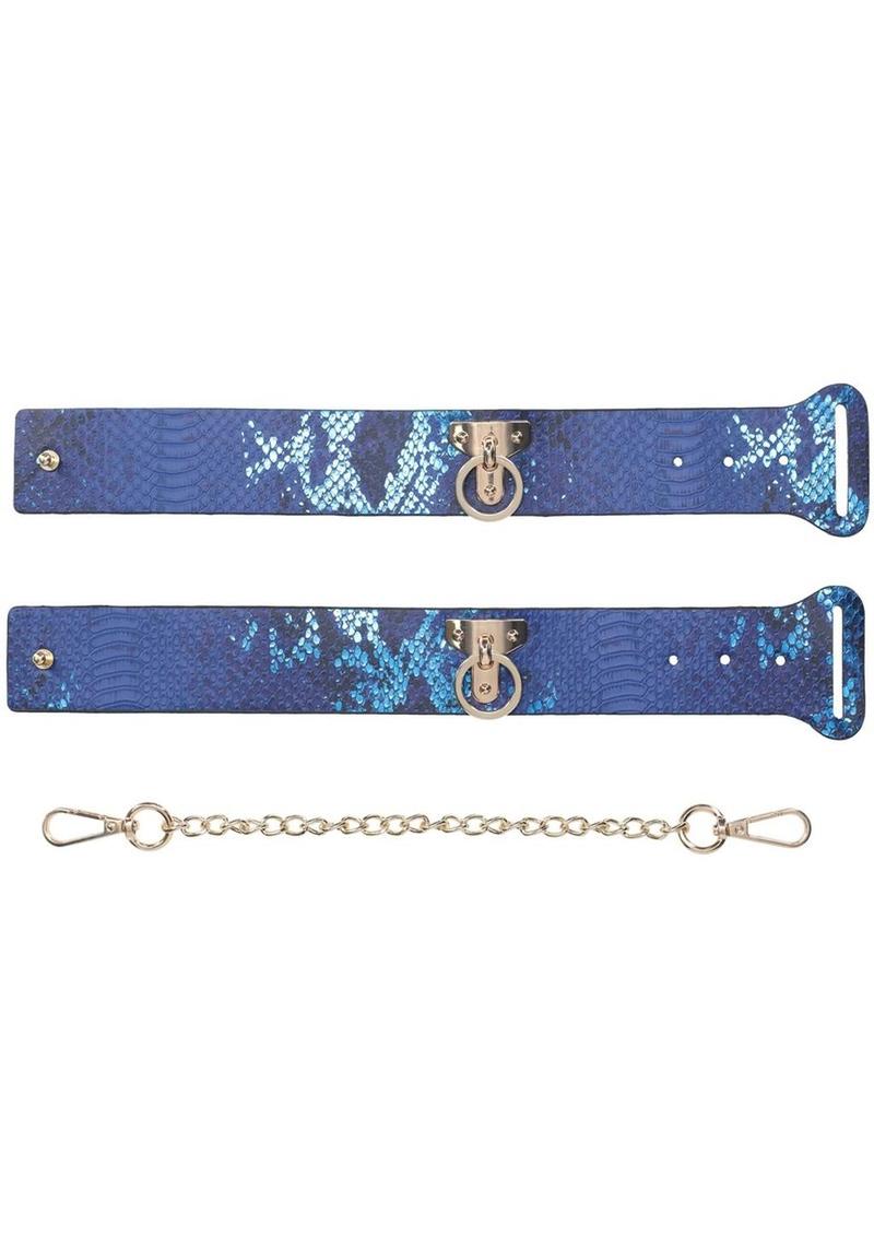 Ouch! Florence Collection Handcuffs - Blue