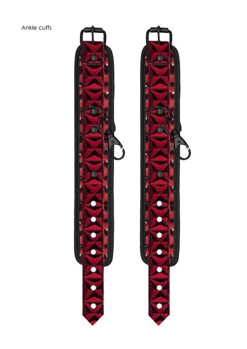 Ouch! Luxury Hogtie - Burgundy/Red