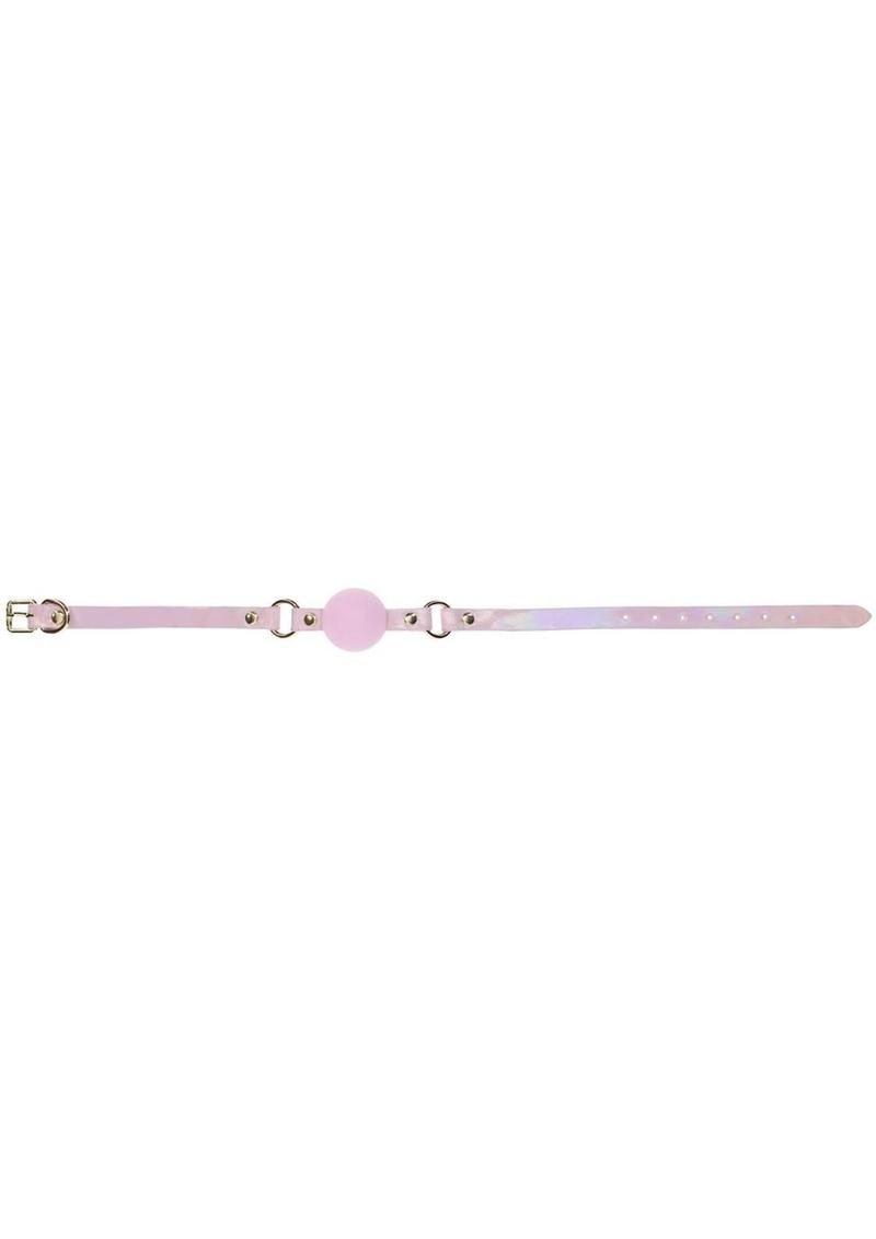 Ouch! Paris Collection Silicone Ball Gag - Pink