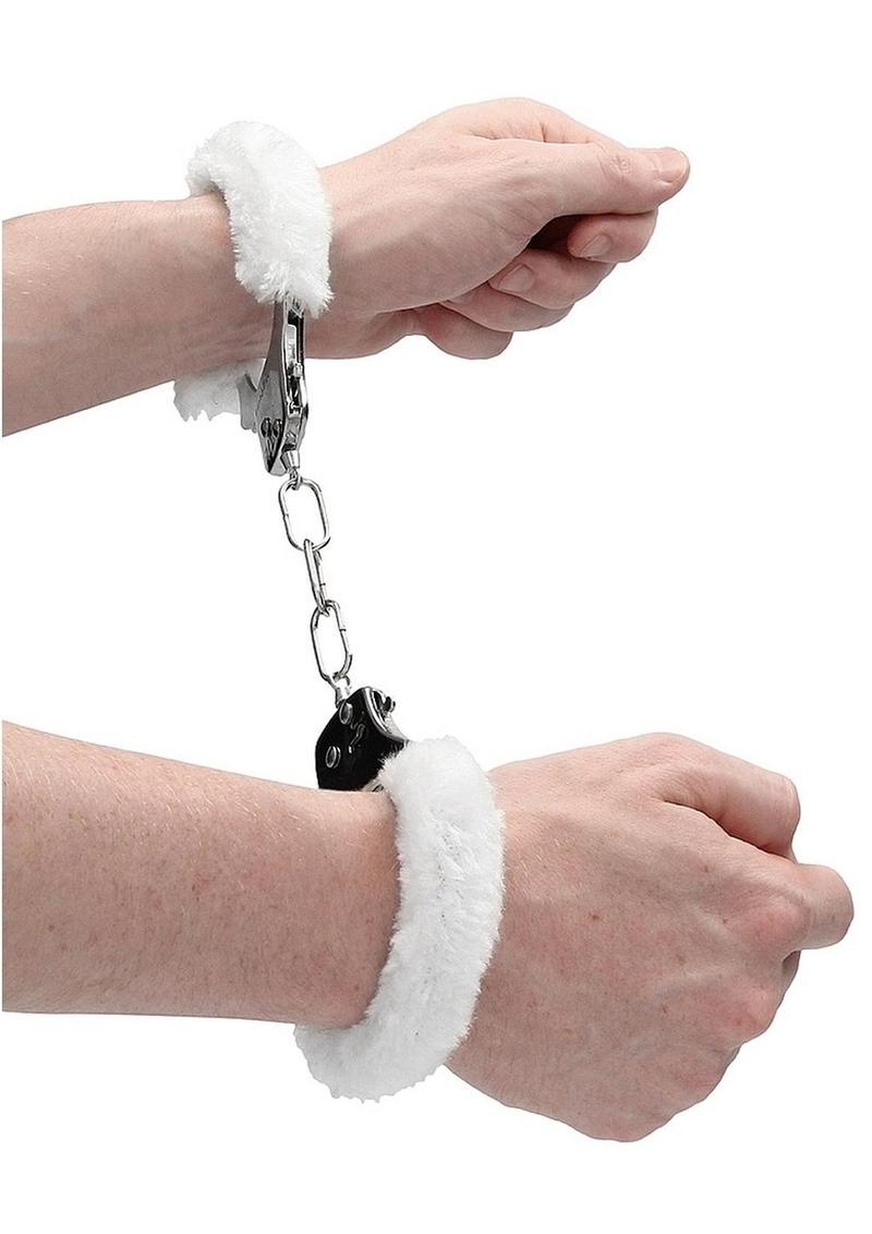 Ouch! Pleasure Handcuffs Furry - White