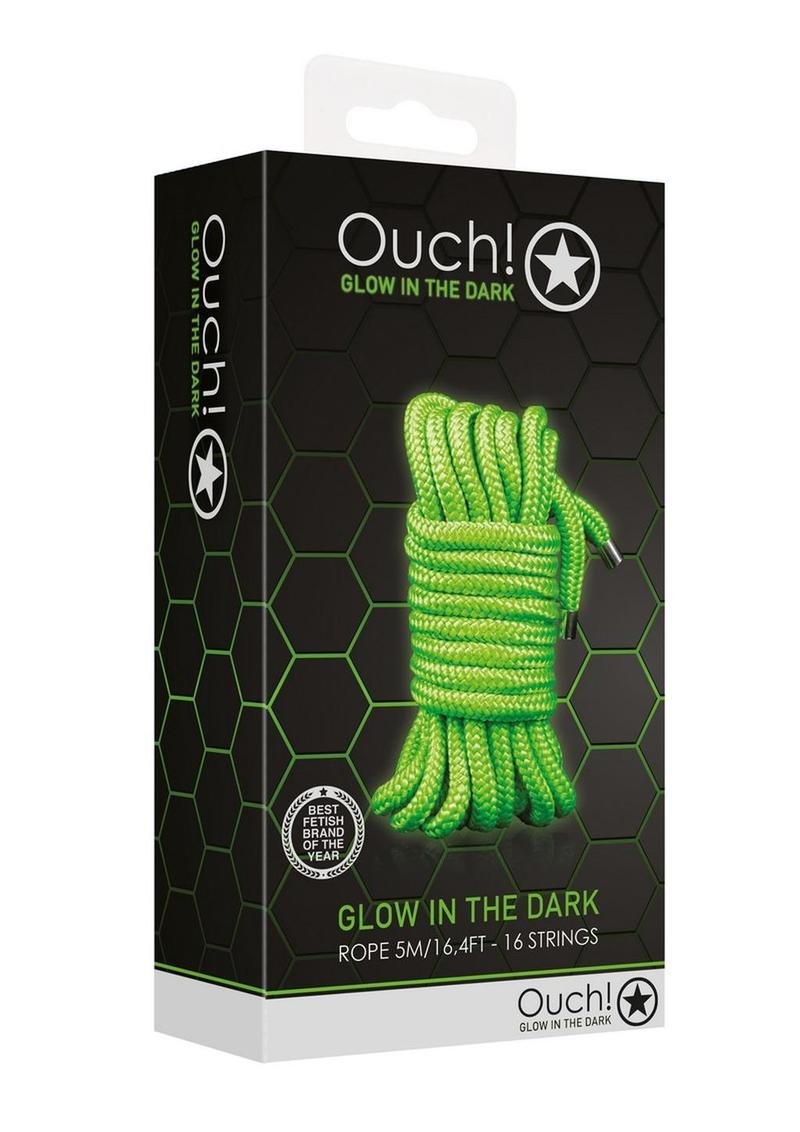 Ouch Rope 5m/16 Strings - Glow In The Dark/Green