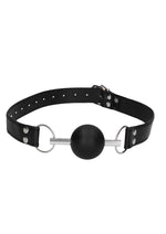 Ouch! Solid Ball Gag with Bonded Leather Straps