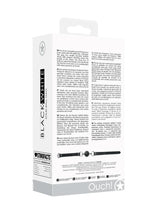 Ouch! Solid Ball Gag with Bonded Leather Straps - Black