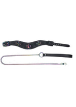 Ouch! Venice Collection Collar with Leash - Black