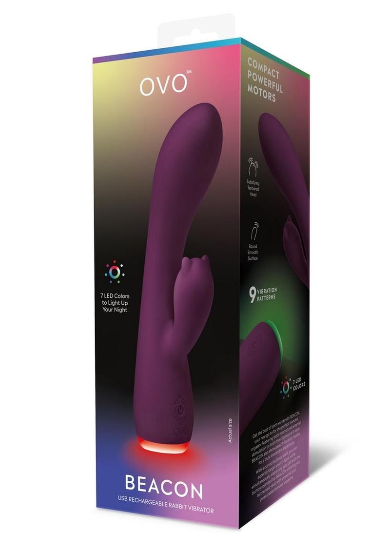 OVO Beacon Rechargeable Silicone Dual Stim Vibrator