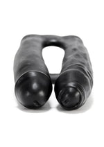 Oxballs 3-Way Penetrator Double Dildo and Cock Ring - Black - 8in